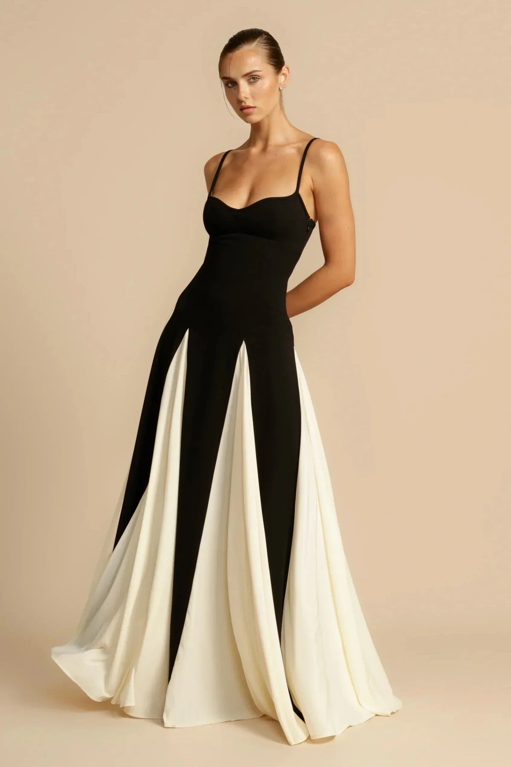 Lena® | Two-Tone Maxi Dress