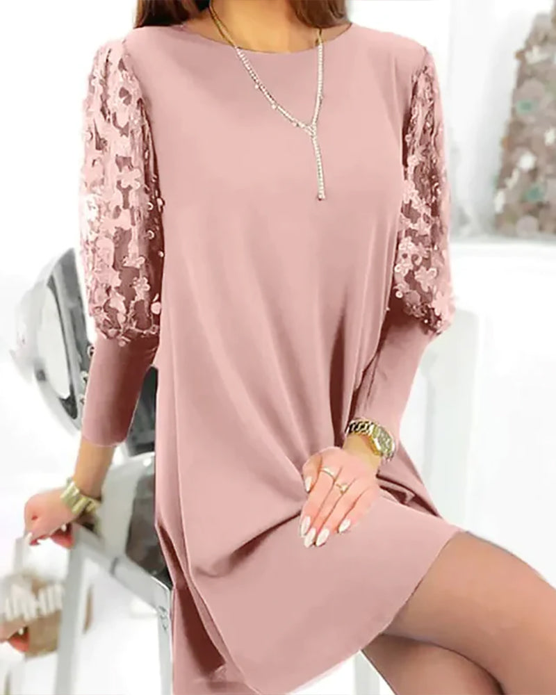 Naila® | Puff Sleeve Shirt Dress