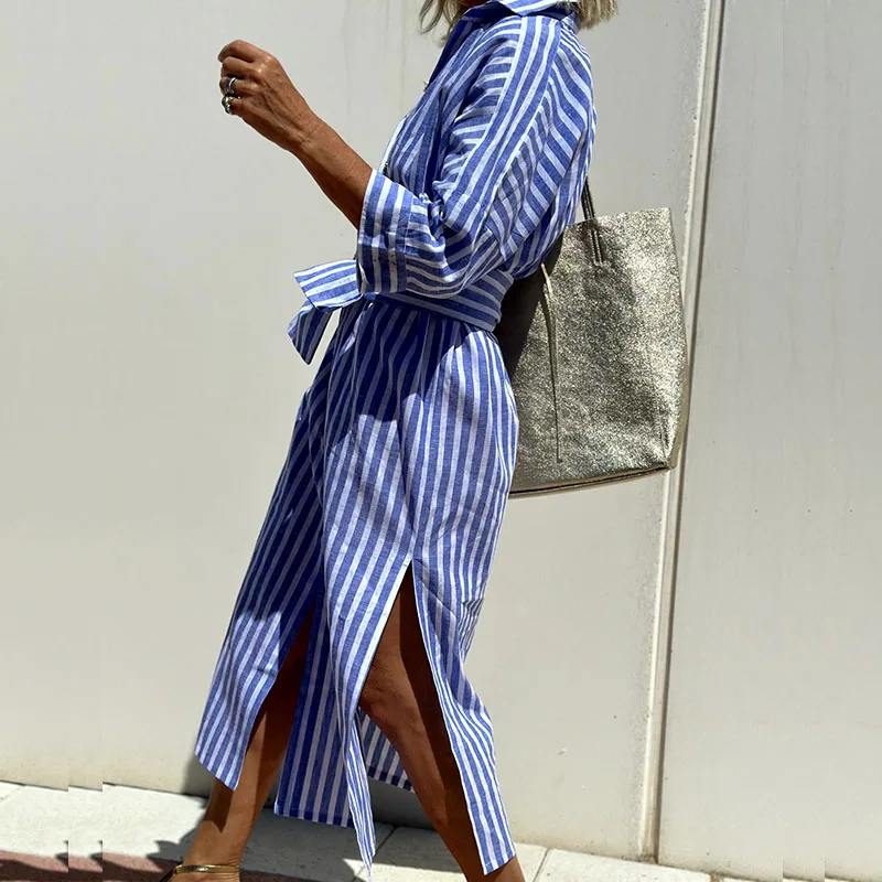 Cira® | Striped Shirt Dress