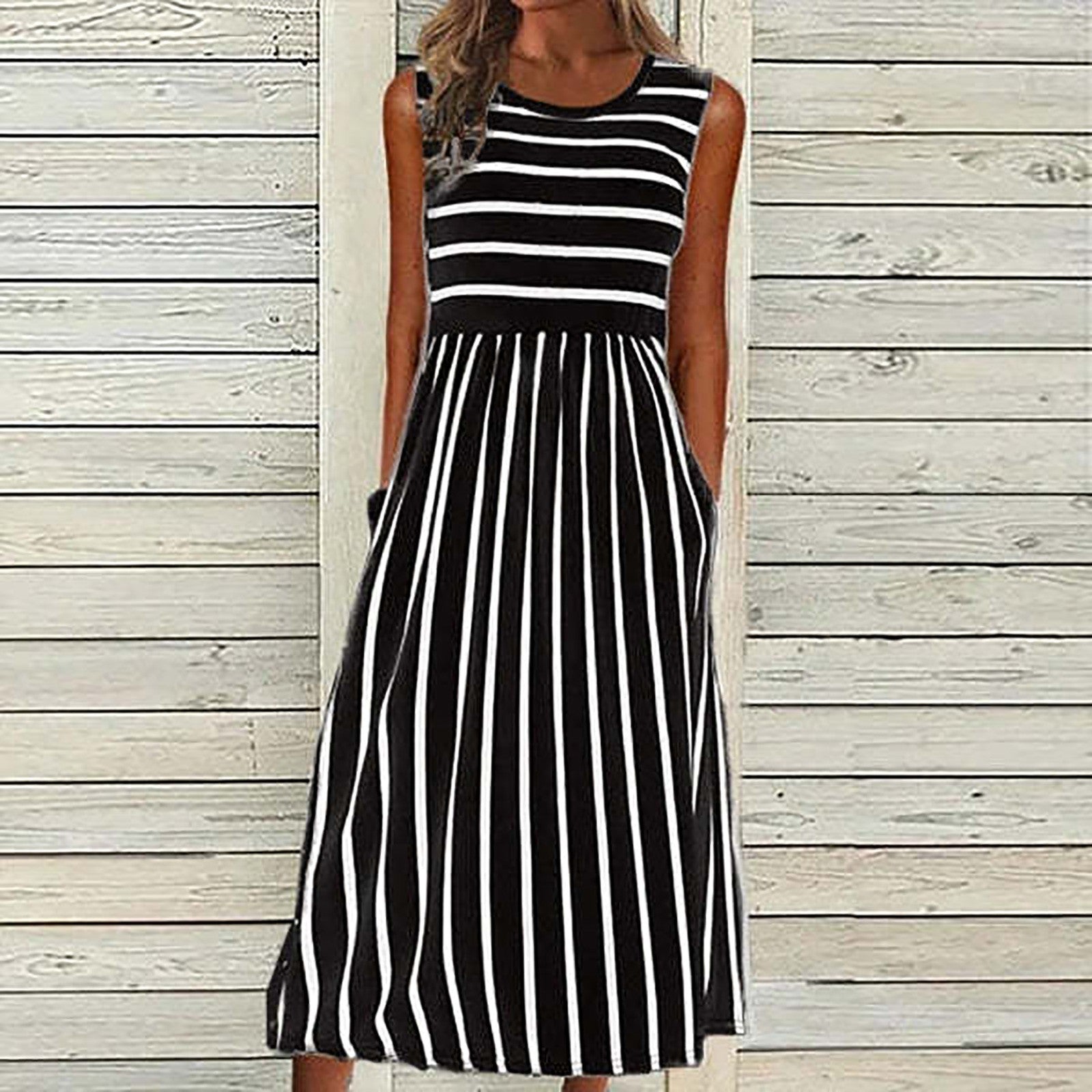 Nira® | Elegant Striped Dress